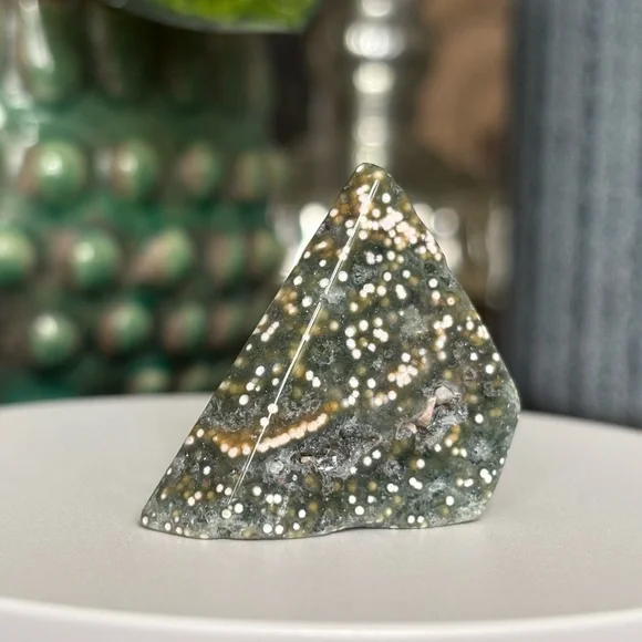 (Orbicular) Ocean Jasper Crystal Freeform OBJ - Picture 8 of 17